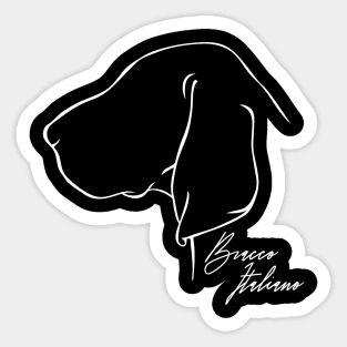 Proud Bracco Italiano profile dog lover Sticker